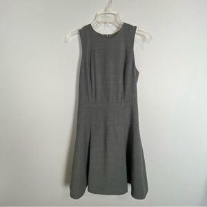 J. Crew Drop Waist Gray Lined Sleeveless Womens Dress